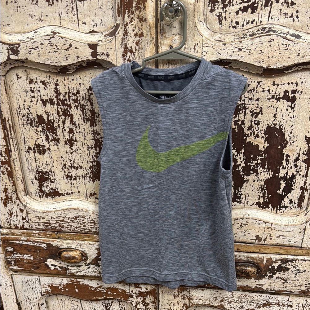 Nike Kids Sleeveless Gray Top Sz S